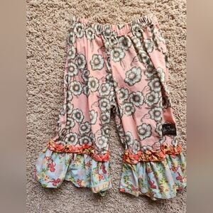 Matilda Jane Pink Floral Ruffle Bottoms